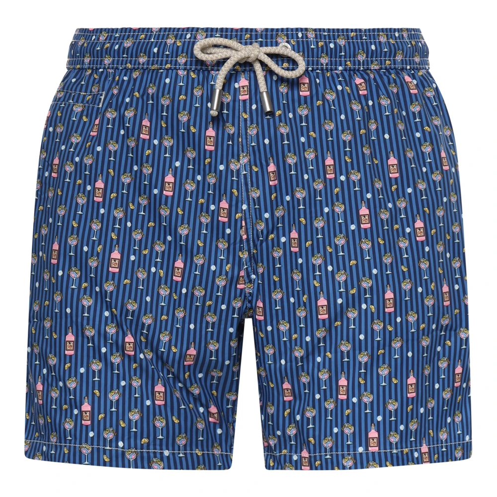 Mc2 Saint Barth Blue Beachwear, Male, 4XL, Ultralight Stretch Swim Short