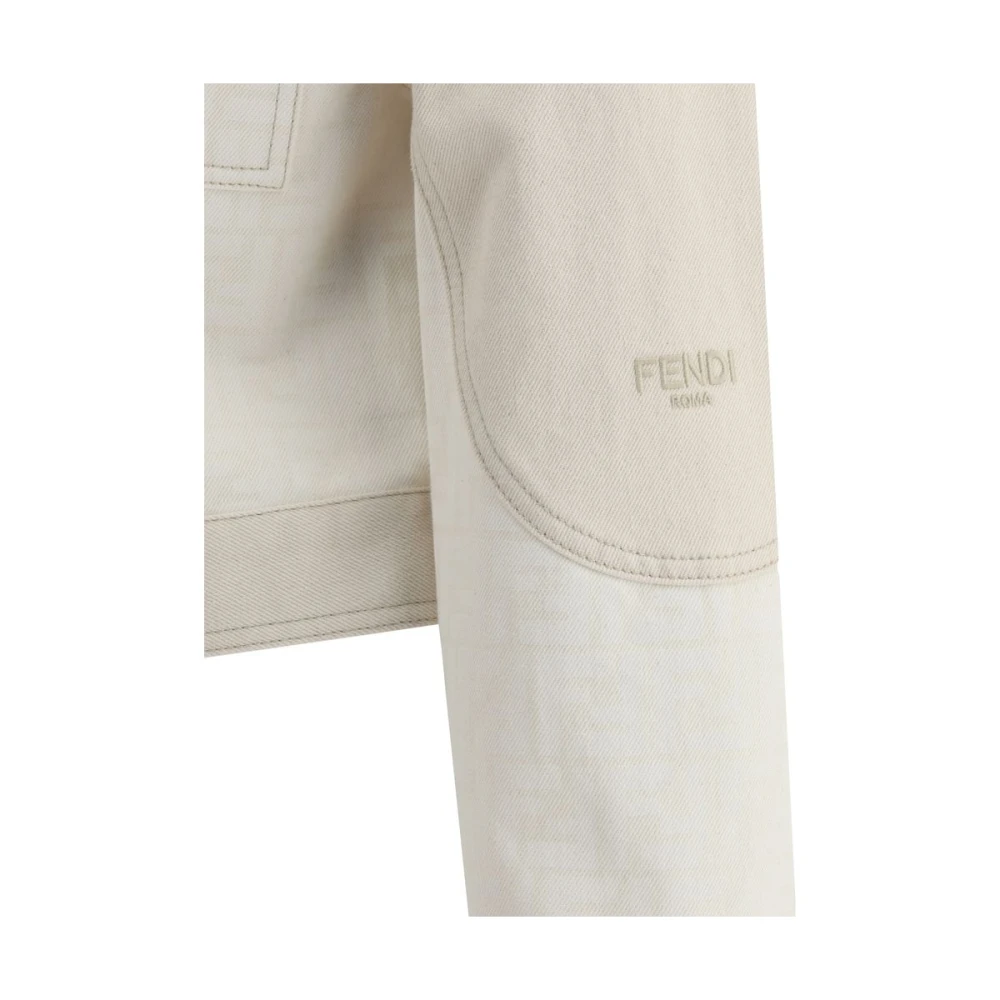Fendi FF Print Denim Jack Multicolor Dames