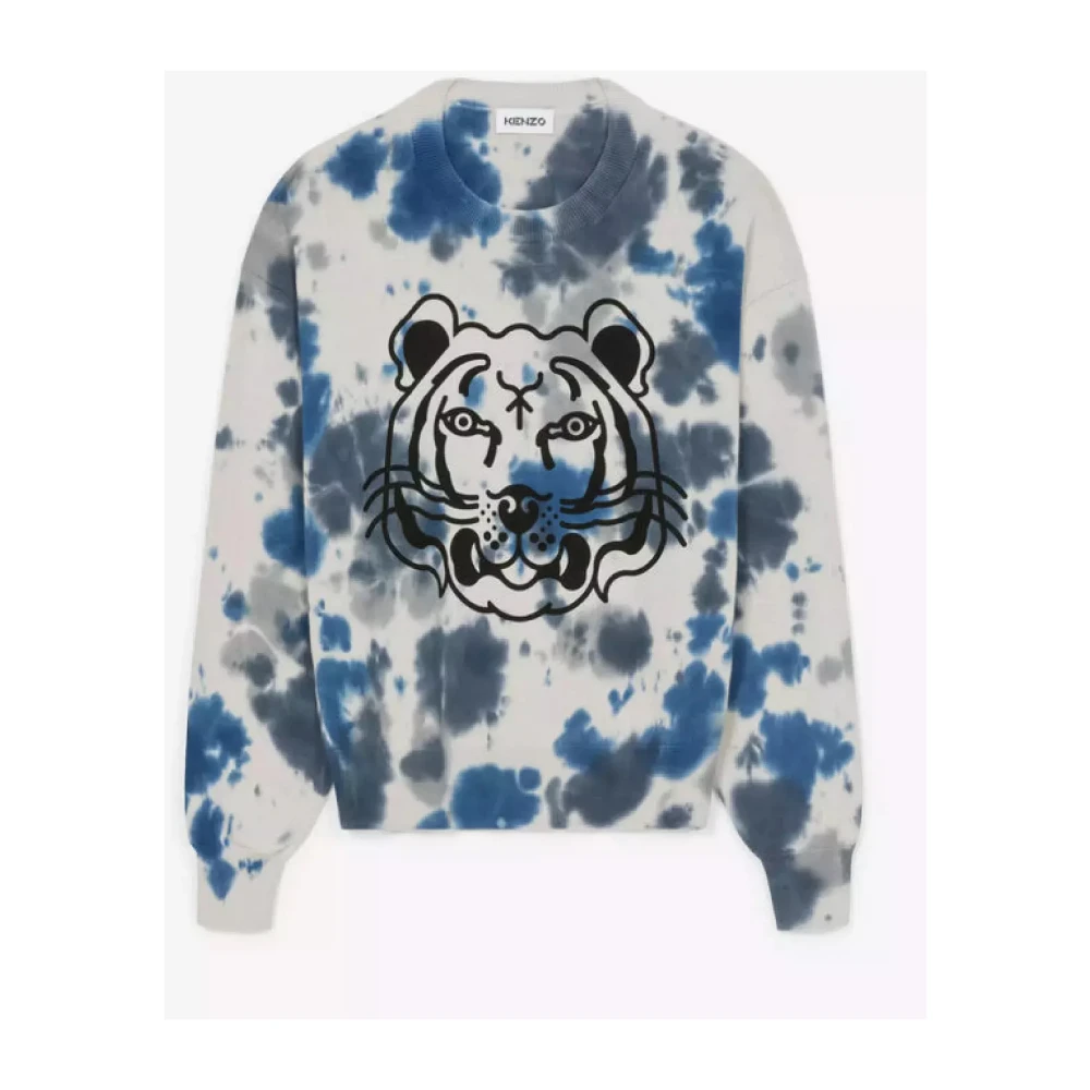 Kenzo Tie-Dye Oversized Sweater Gray Dames