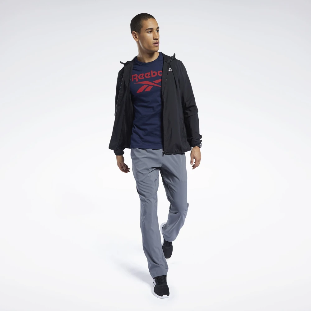 Reebok Geweven jack voor training Black Heren