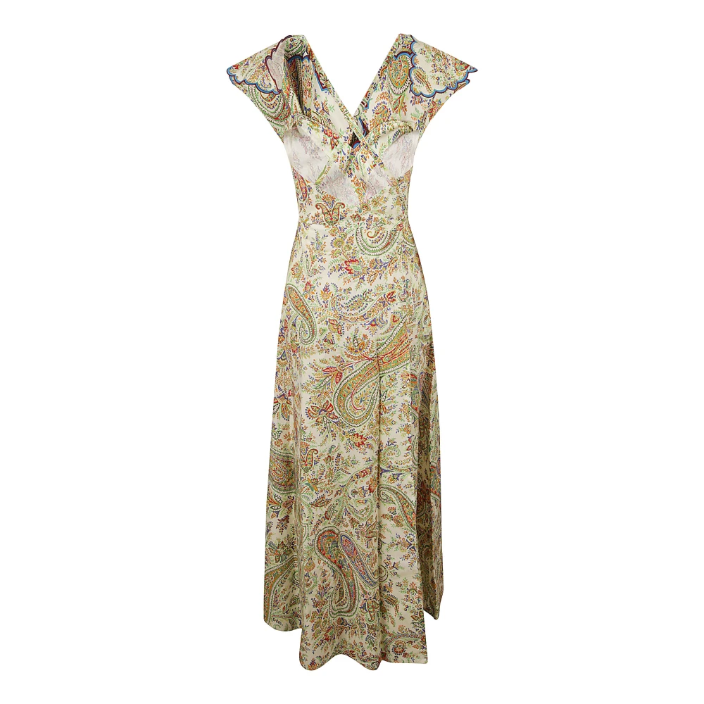 ETRO Multicolor Jurk in Wit Multicolor Dames