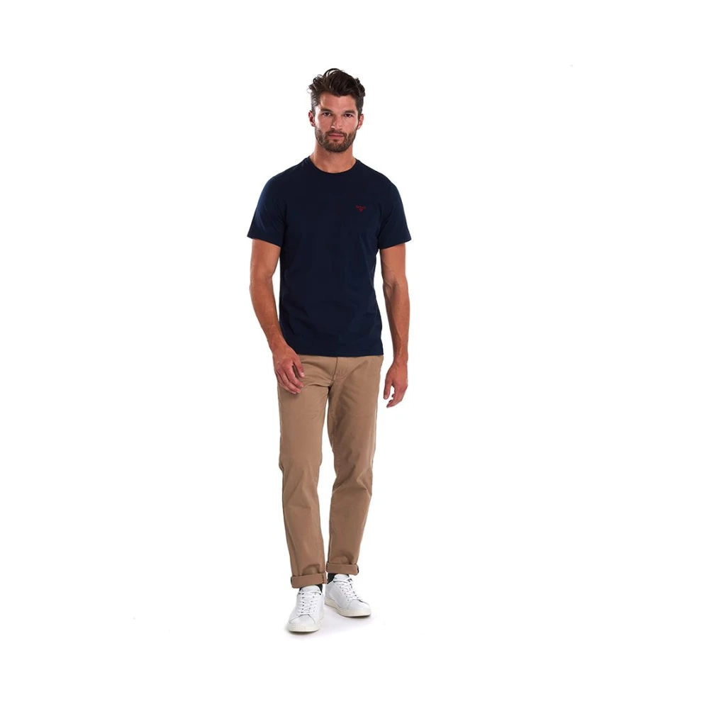 Barbour Sports T-Shirt in Navy Blue Heren