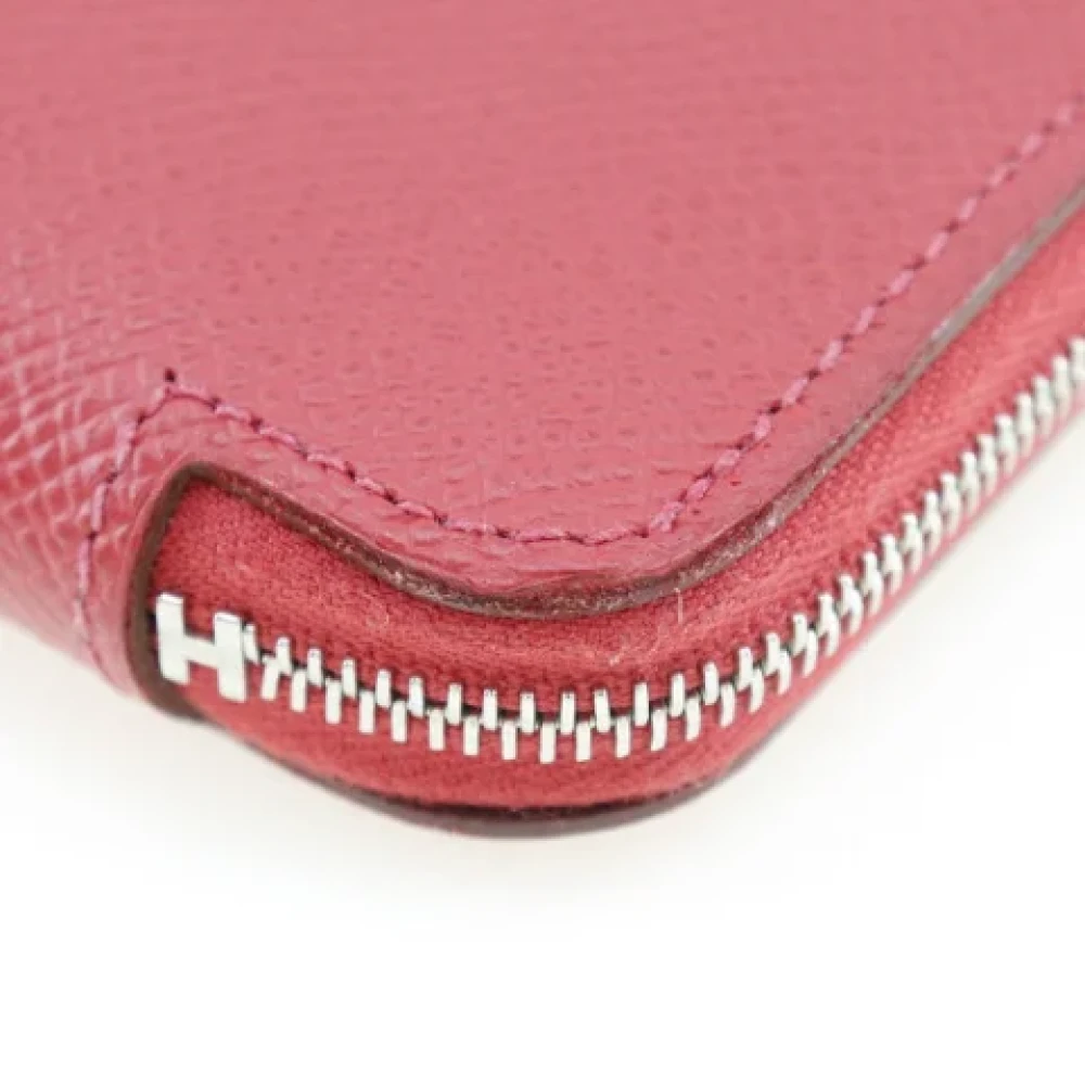Hermès Vintage Pre-owned Leather wallets Red Dames