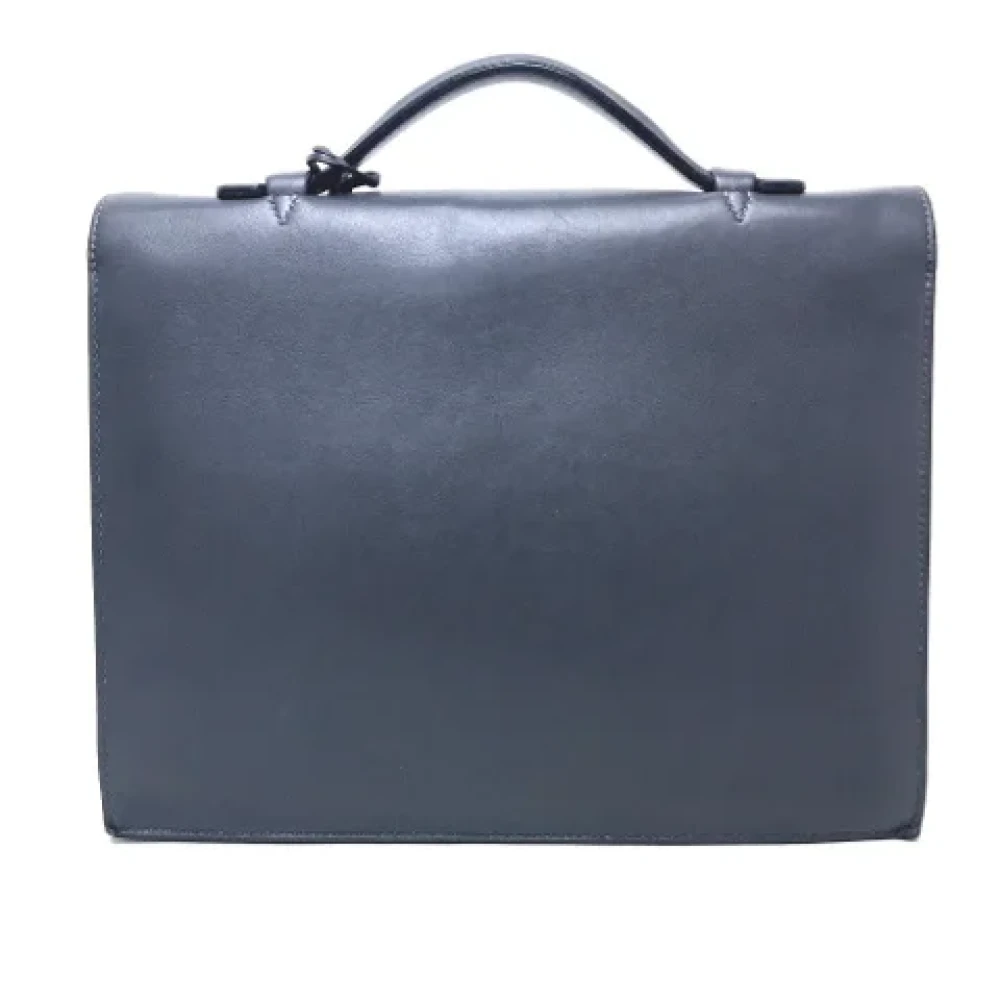 Hermès Vintage Pre-owned Canvas handbags Gray Dames