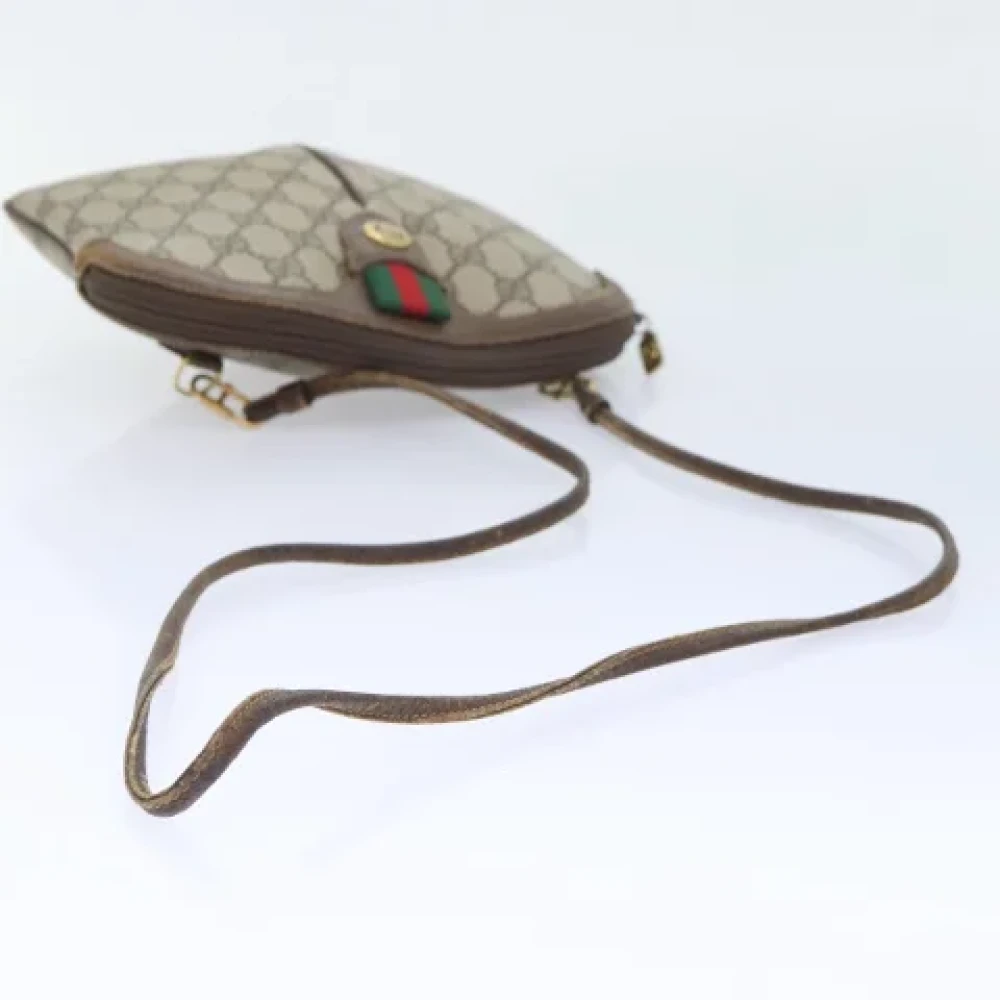 Gucci Vintage Pre-owned Leather shoulder-bags Beige Dames