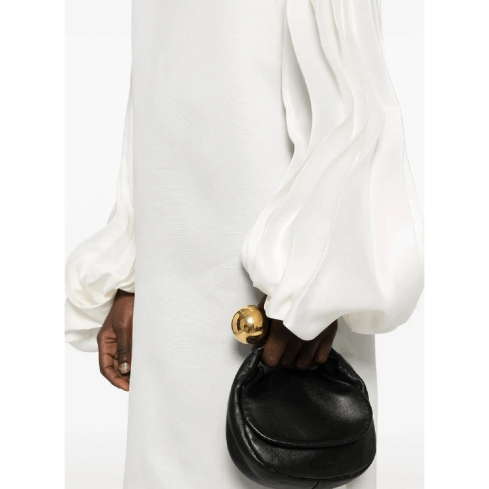 Khaite Zijden Ivoor Witte Midi Jurk White Dames