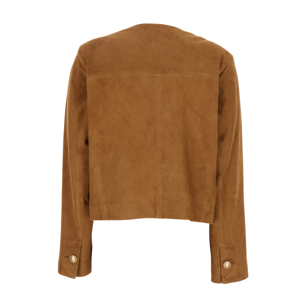 Arma Bruine Suède Damesjas Brown Dames