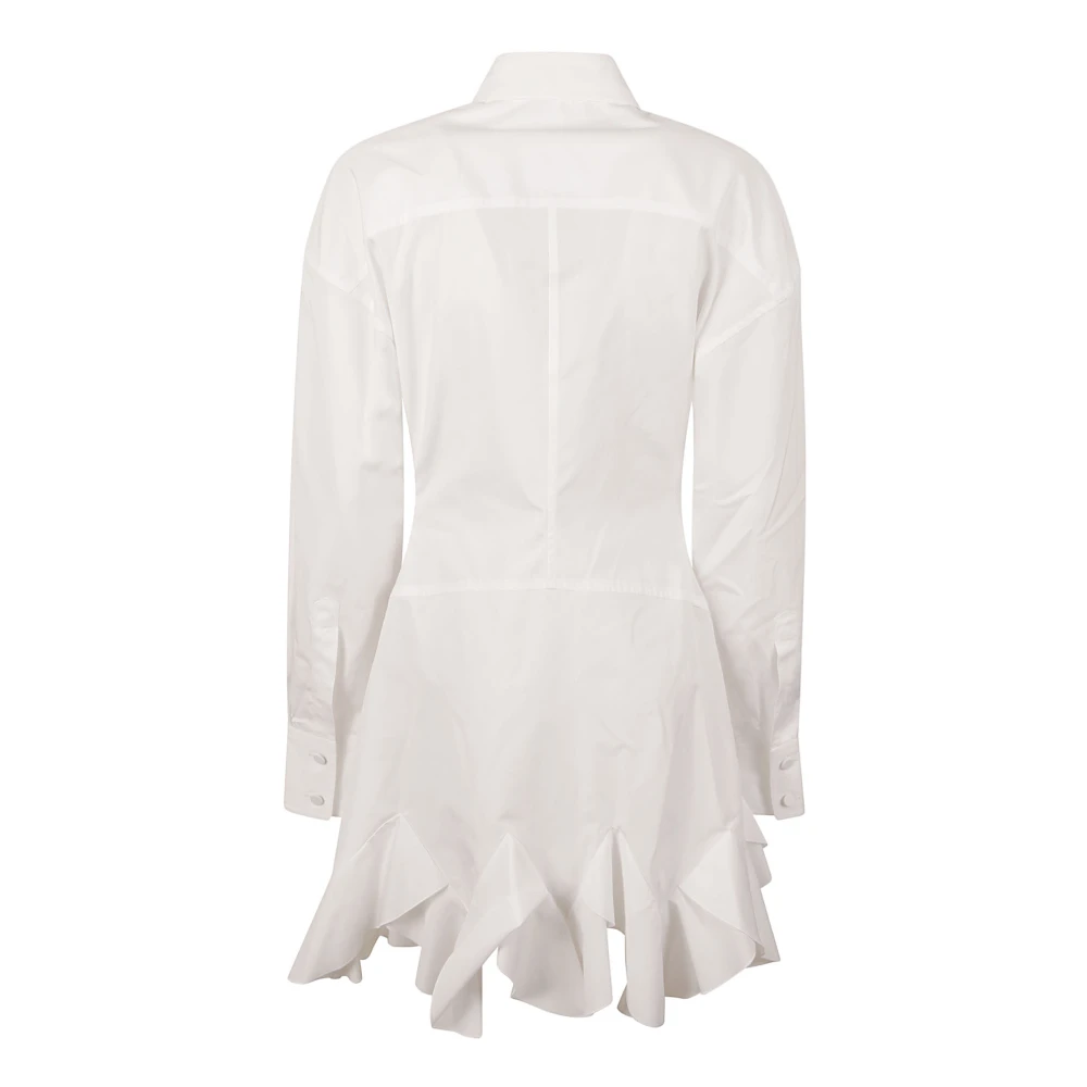 Stella Mccartney Gerimpelde Overhemdjurk White Dames
