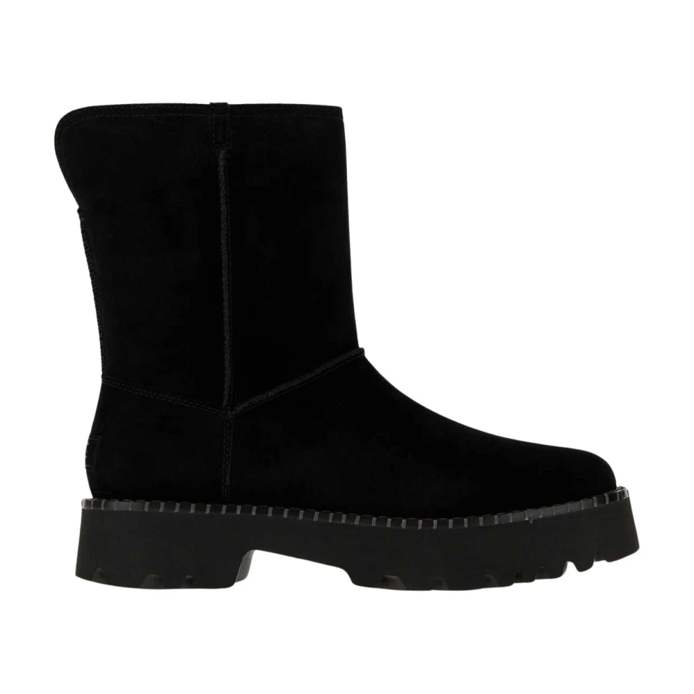UGG® Uptowner Short Boot in Black, Size 8, Polyester/Wool - Image 2