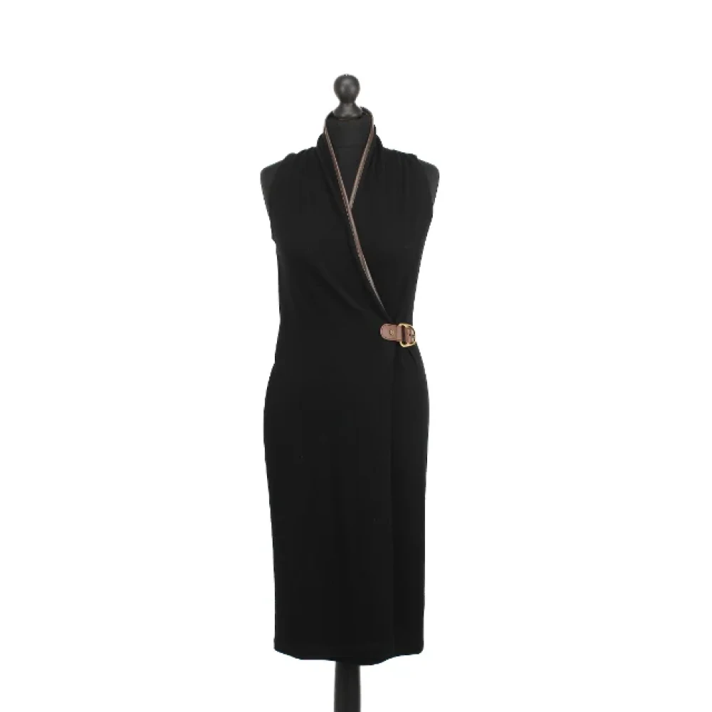 Ralph Lauren Pre-owned Wool dresses Black Dames