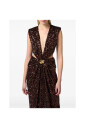 robe-longue-marron-chocolat-a-col-v