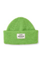bonnet-tricote-vert-lime-vif