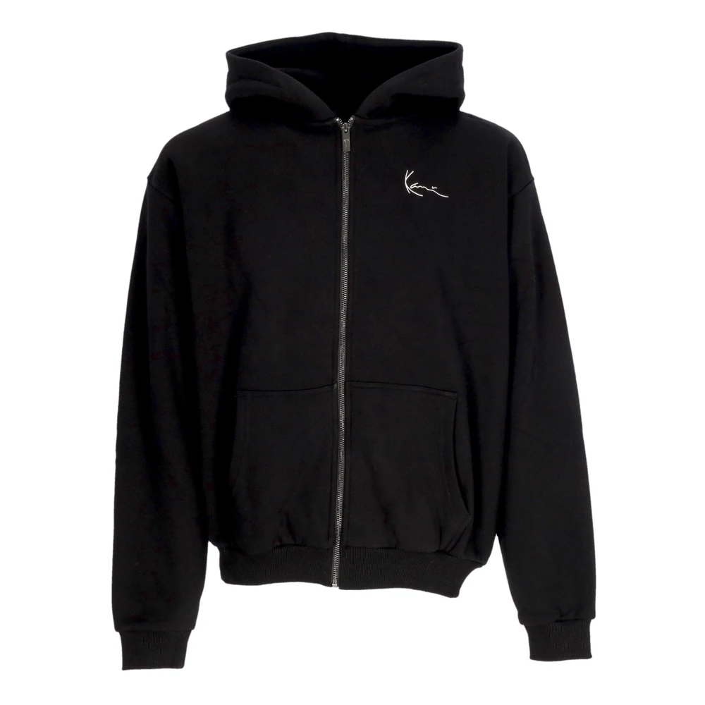 Karl Kani Essentiële Zip Hoodie met zijzakken Black Heren