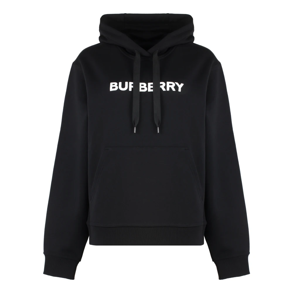 Burberry Women's Black Cotton Hoodie