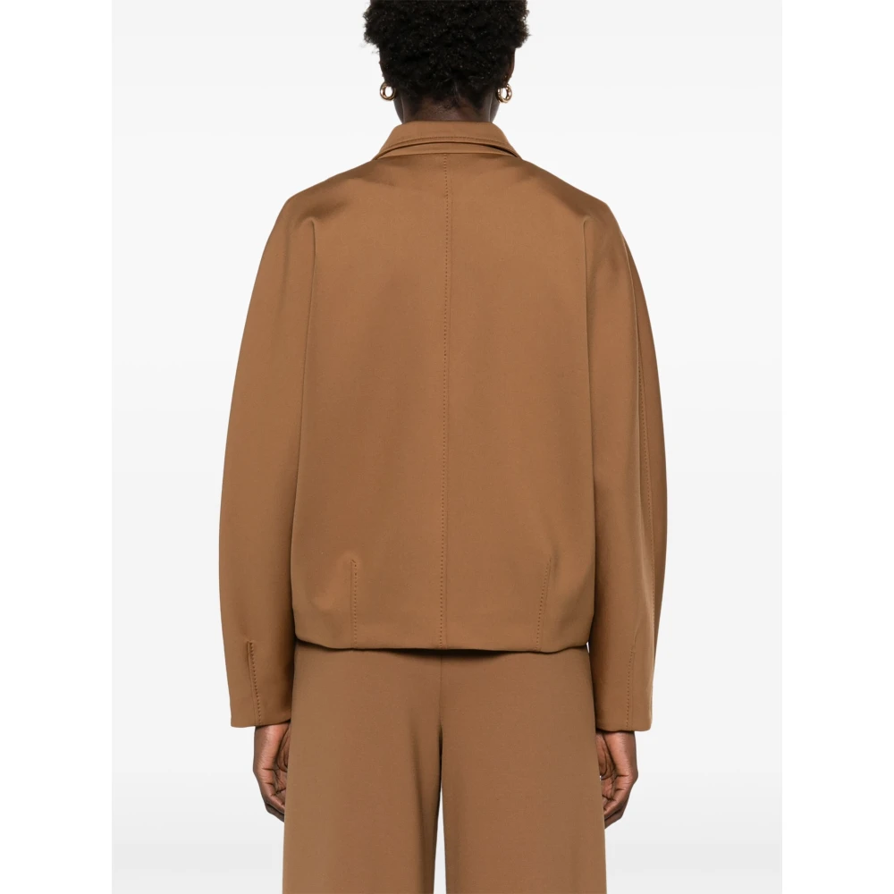 Max Mara Witte Plava Elegante Jurk White Dames