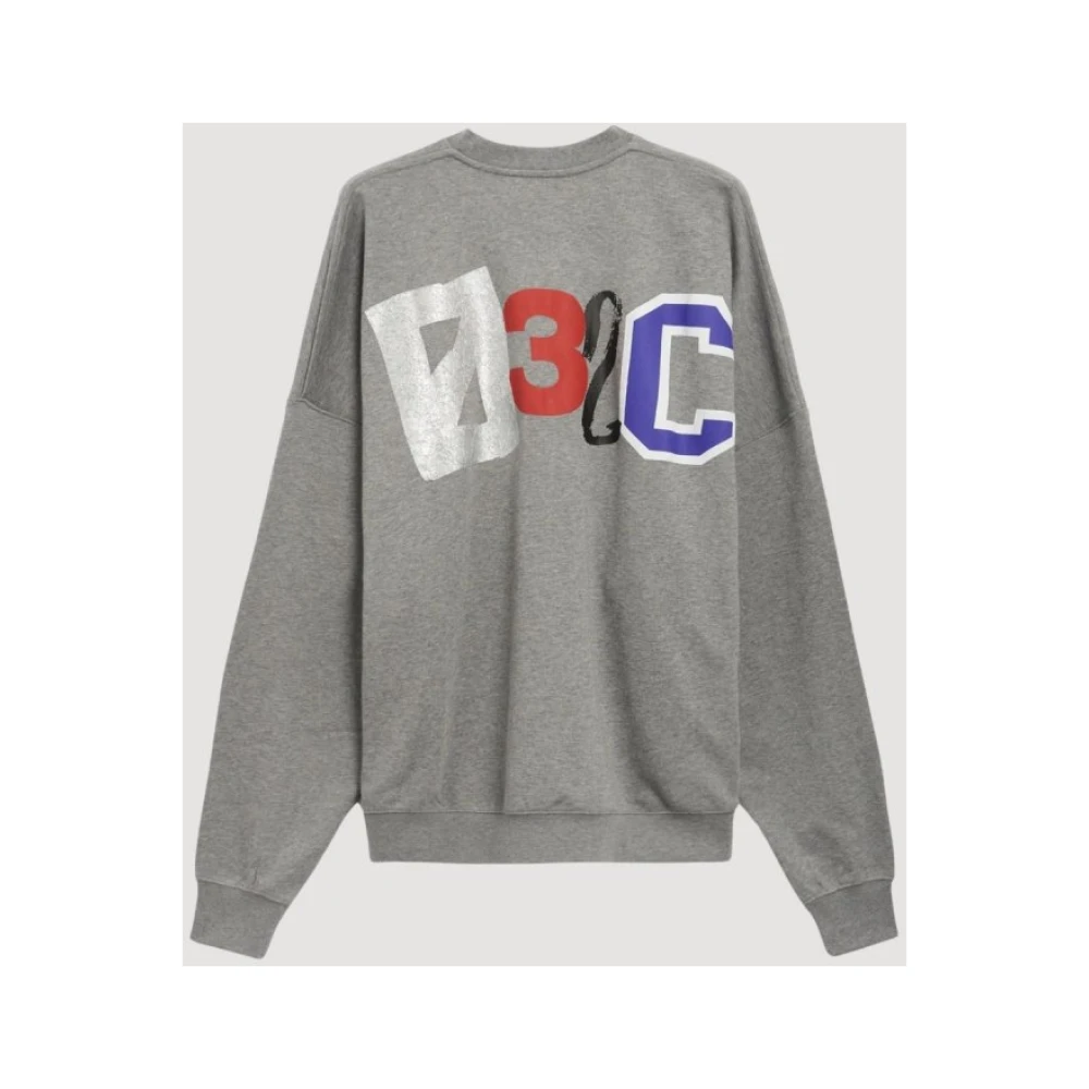 032c Bubble Crewneck Sweater Gray Heren