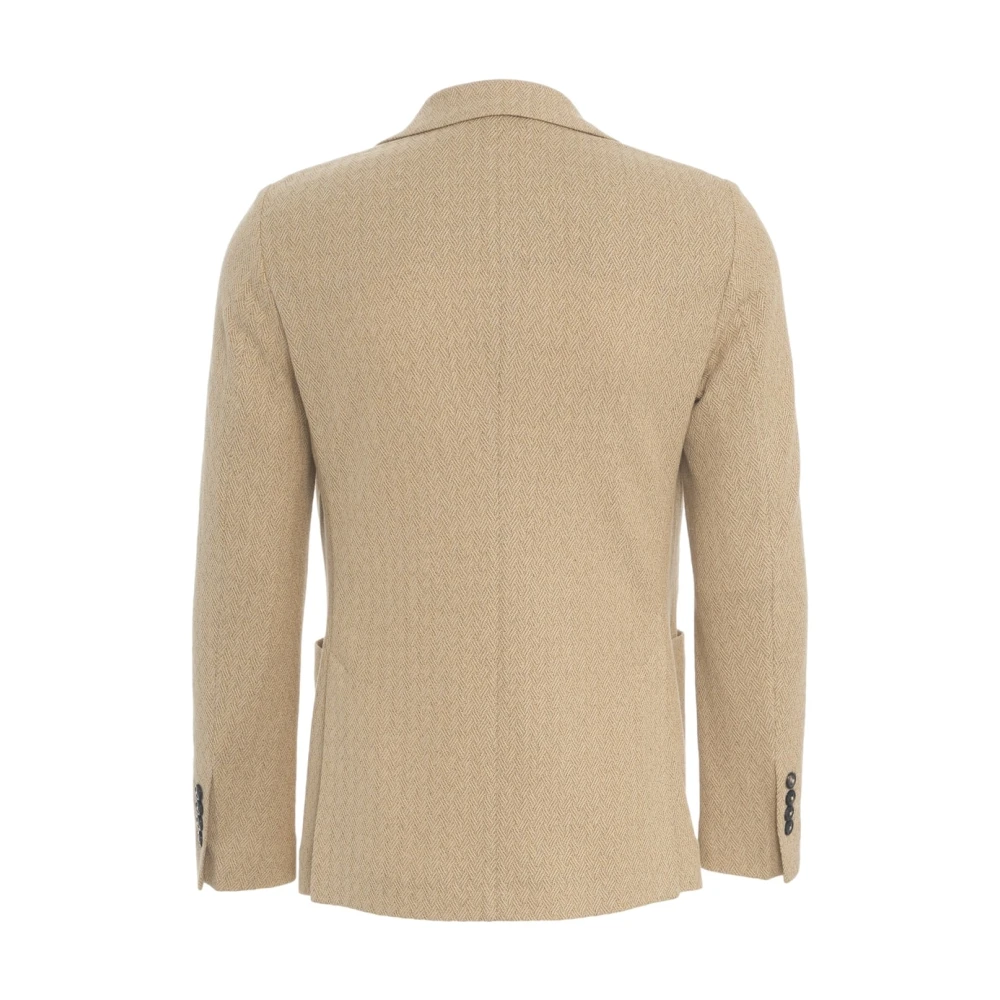 Circolo 1901 Klassieke Beige Blazer Easy Jacket Beige Heren
