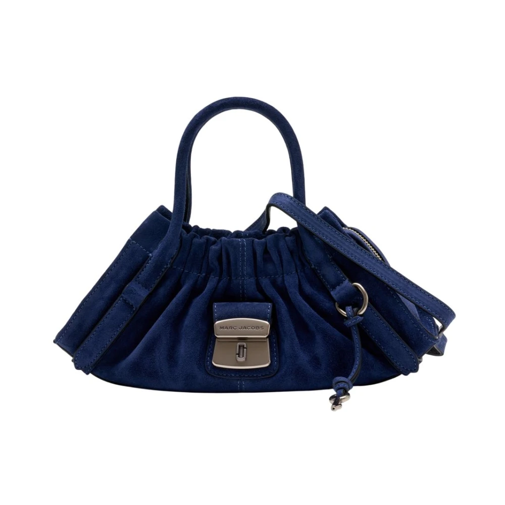 Marc Jacobs Kvinno Blå Väskor Dam, One Size, Mocka, The Small Satchel
