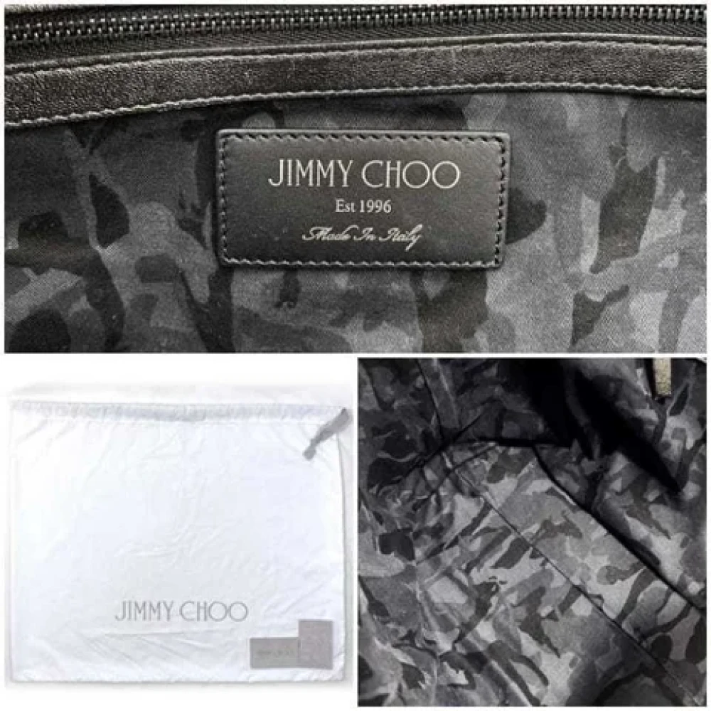 Jimmy Choo Pre-owned Leather totes Gray Dames