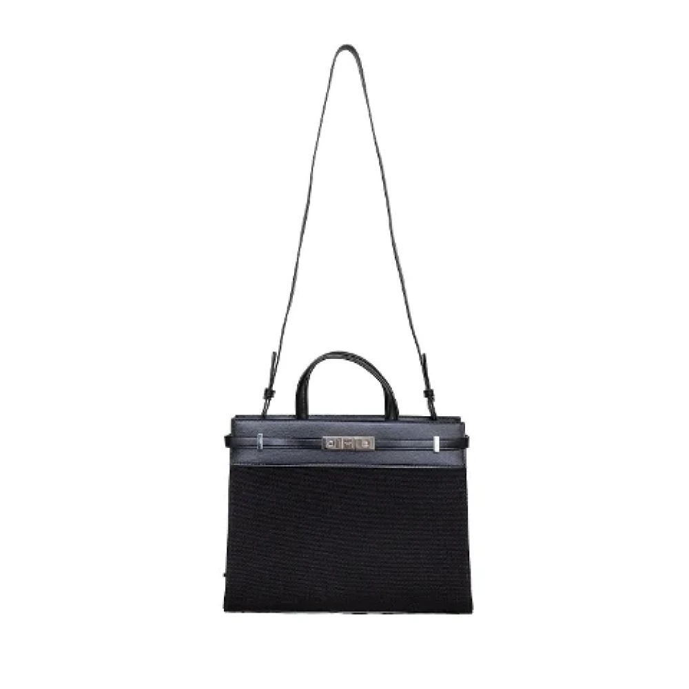 Yves Saint Laurent Vintage Pre-owned Leather handbags Black Dames