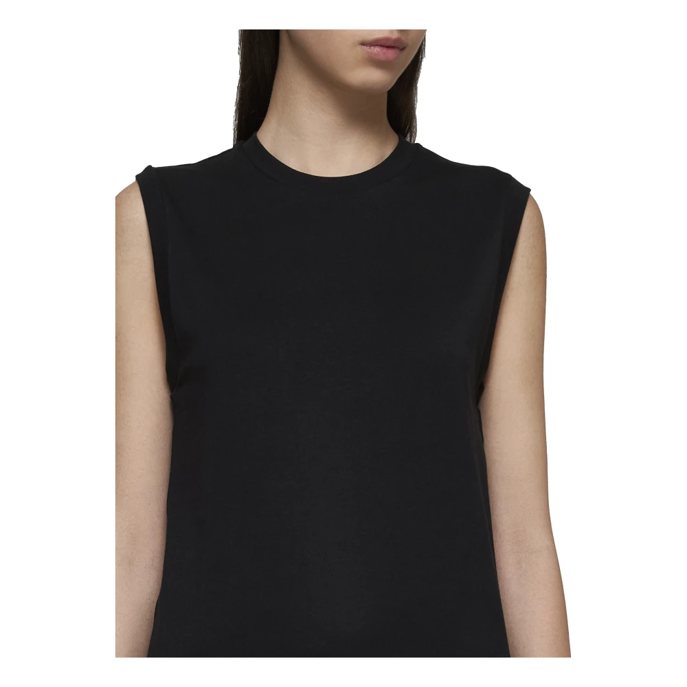 TotêMe Zwarte Mouwloze Top Met Ronde Hals Black Dames