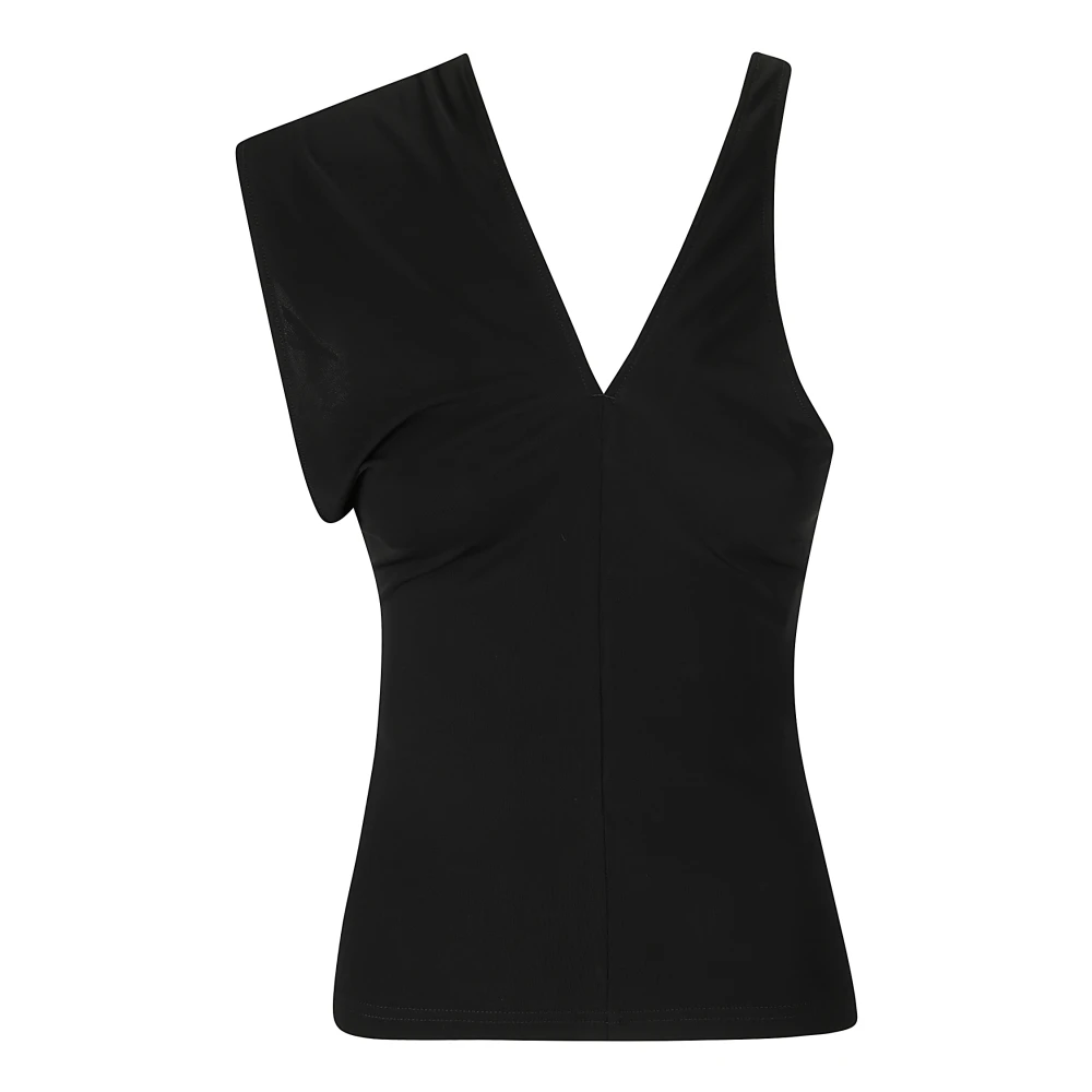 Courrèges Criss Cross Top Black Dames