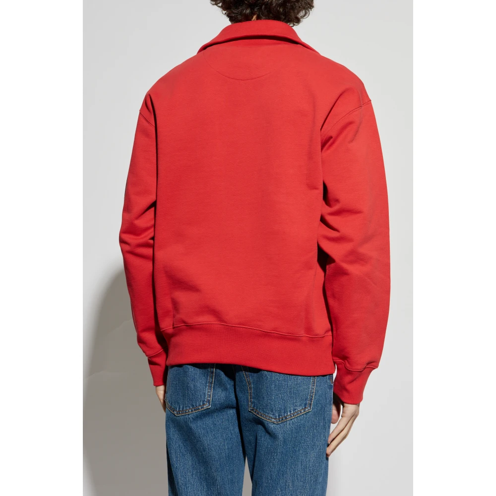 Bally Sweatshirt met opstaande kraag Red Heren