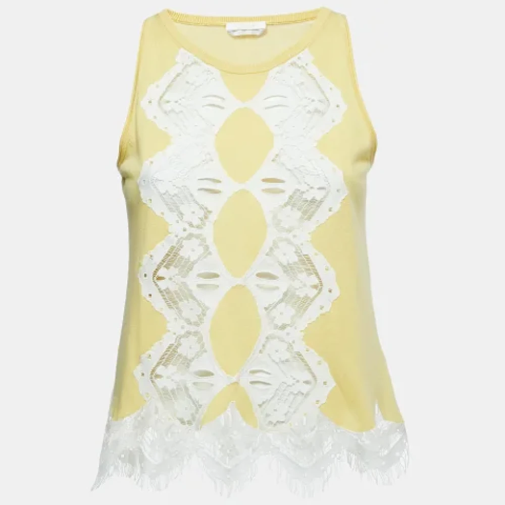 Chloé Pre-owned Knit tops Yellow Dames
