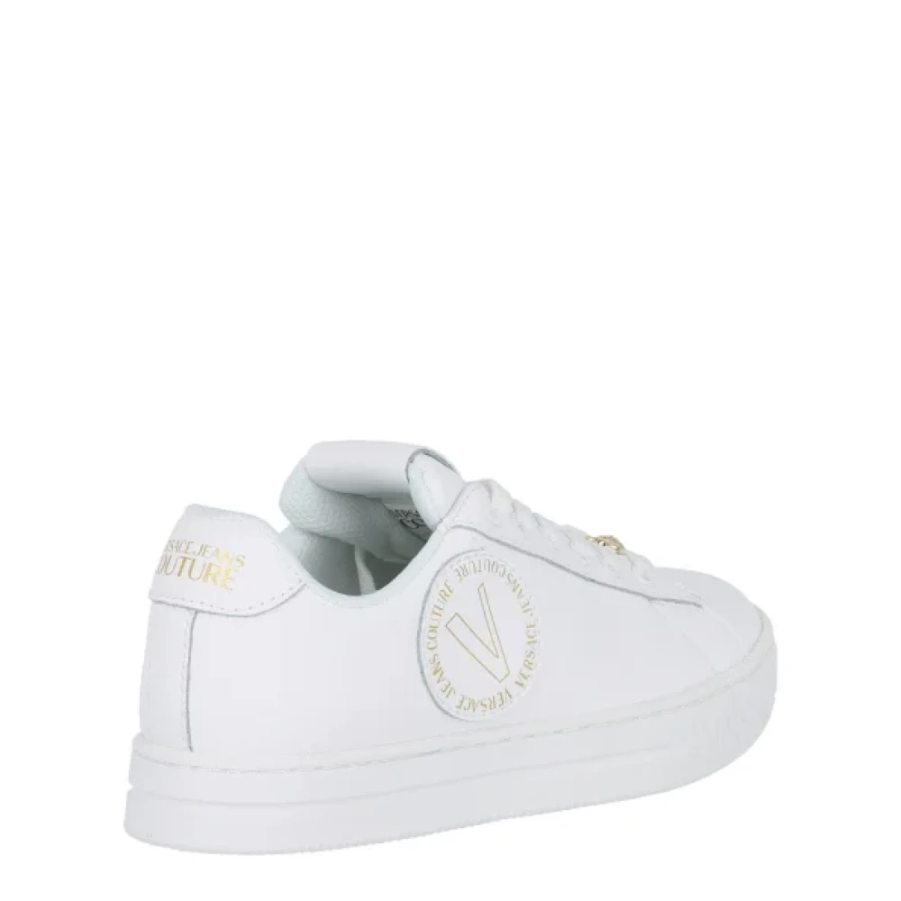 Versace Jeans Couture Platform Stoffen Sneakers White Dames