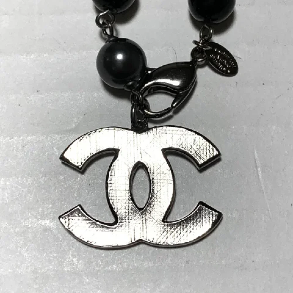 Chanel Vintage Pre-owned Metal key-holders Black Dames