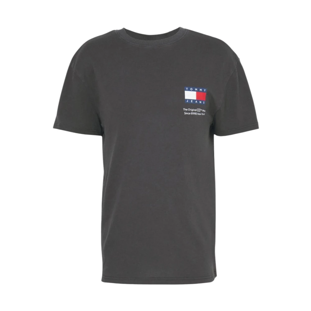 Tommy Jeans Zwarte Streetwear T-shirt Novelty 2 Black Heren