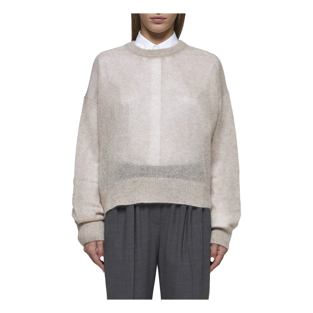 BRUNELLO CUCINELLI Luxe Sweaters Collectie Beige Dames