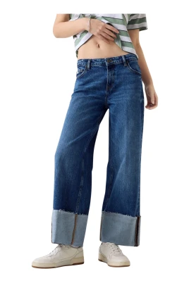 Wide Leg Cuffed
