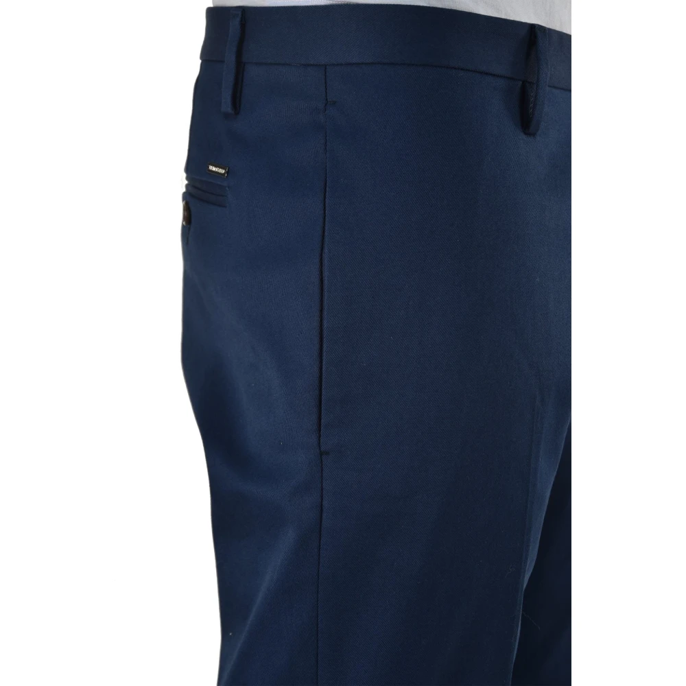 Dsquared2 Blauwe Katoenmix Chino`s voor Heren Blue Heren