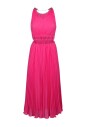 robe-midi-plissee-fuchsia