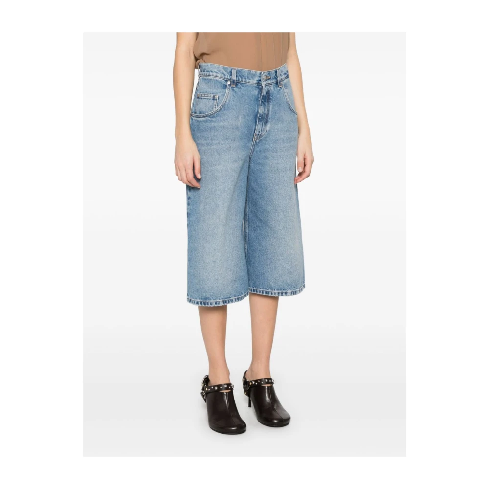 Stella Mccartney Heldere Blauwe Denim Shorts Blue Dames