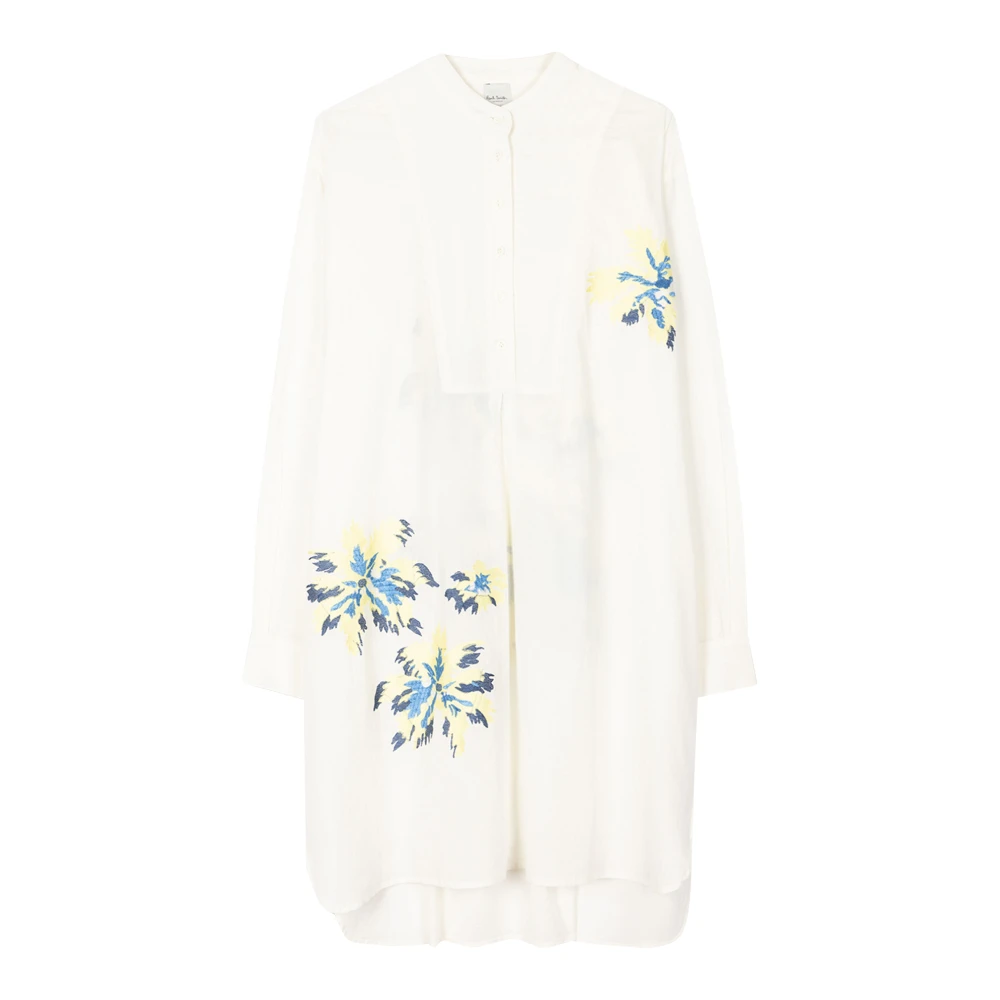 PS By Paul Smith Bloemenoverhemd White Dames