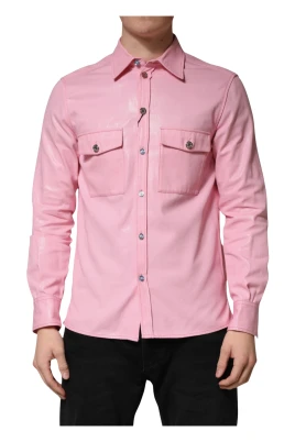 Cotton Collared Button-Down Shirt