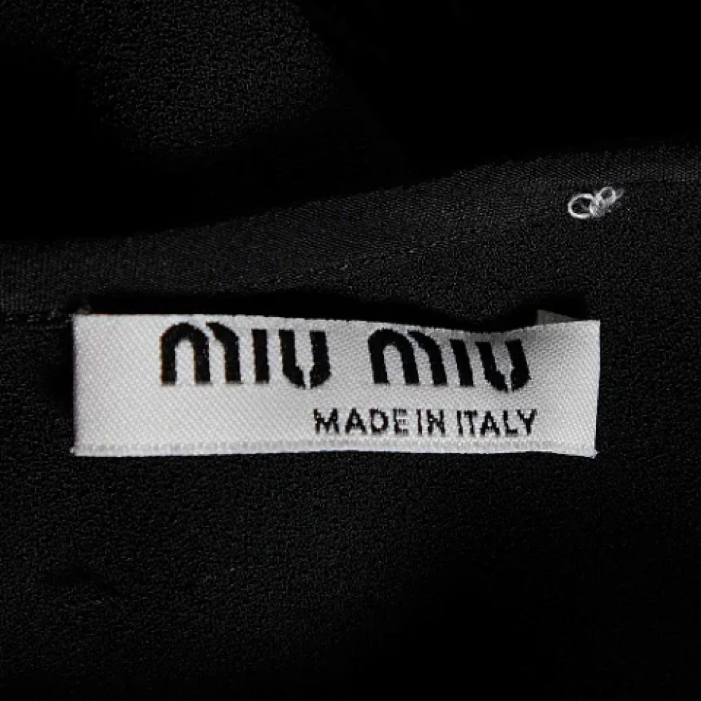 Miu Pre-owned Silk tops Black Dames