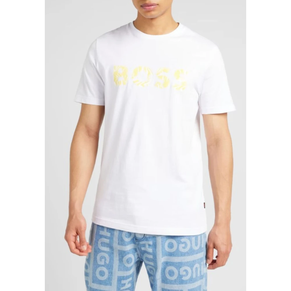 Hugo Boss Ocean Boss T-Shirt Heren Casual Tee White Heren