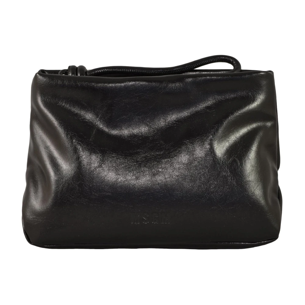 Msgm Pasjeshouder Portemonnee PU Leer Black Dames