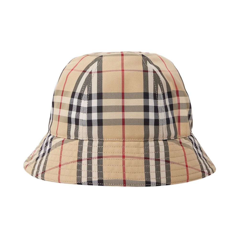 Burberry Unisex Beige Signature Check Bucket Hat