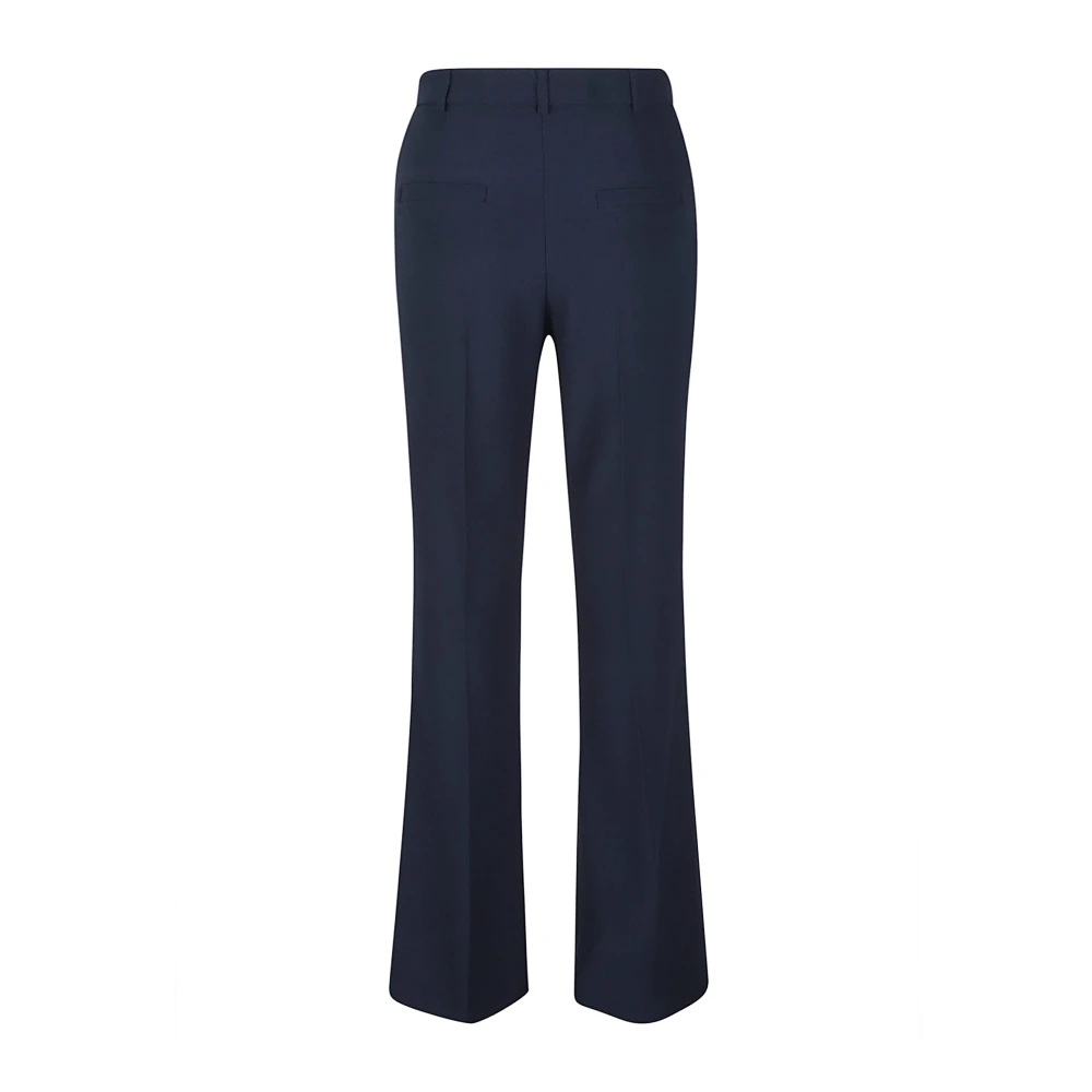 Hebe Studio Blauwe Polyesterbroek Gemaakt in Italië Blue Dames