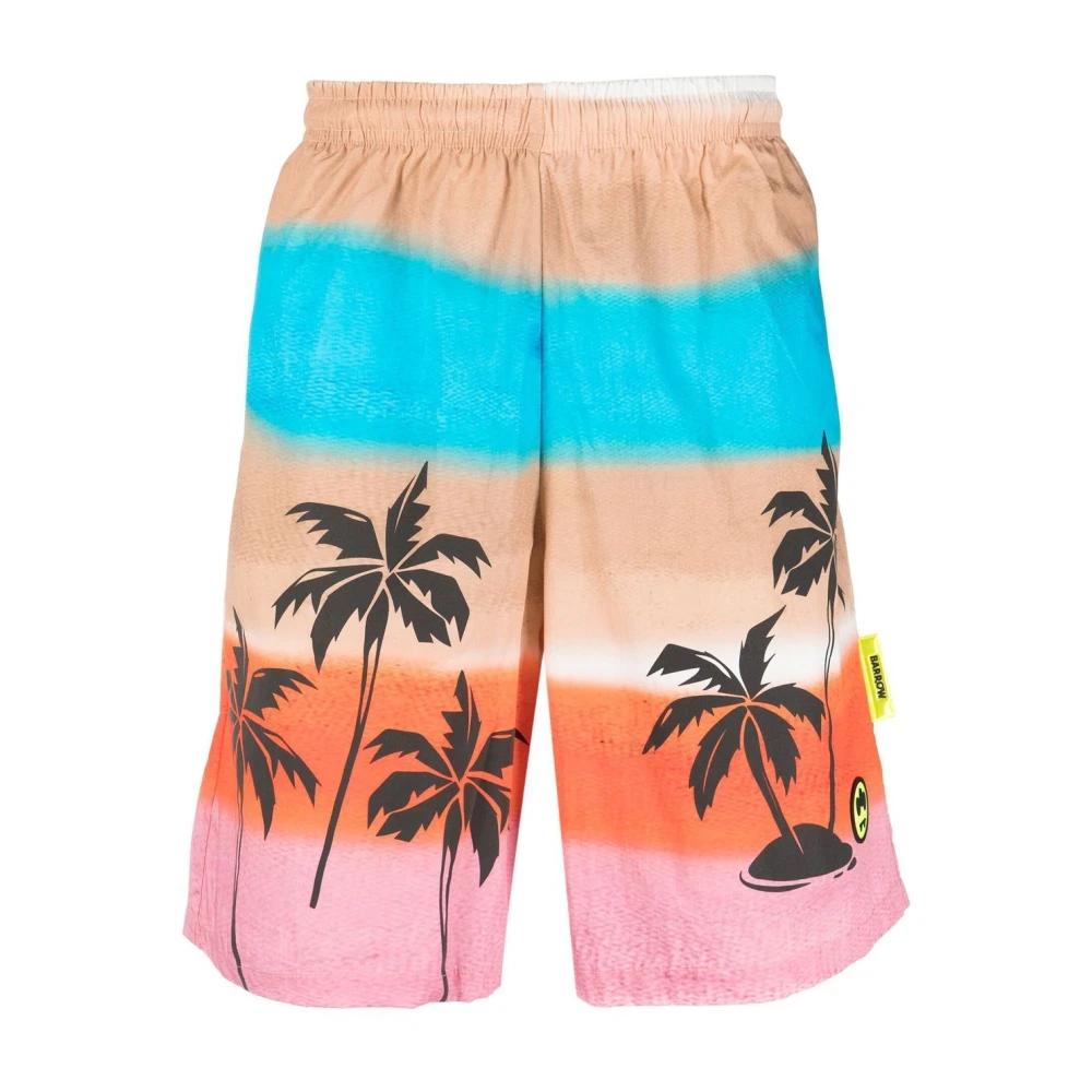 Barrow Palmboomprint Bermuda Shorts Multicolor Heren