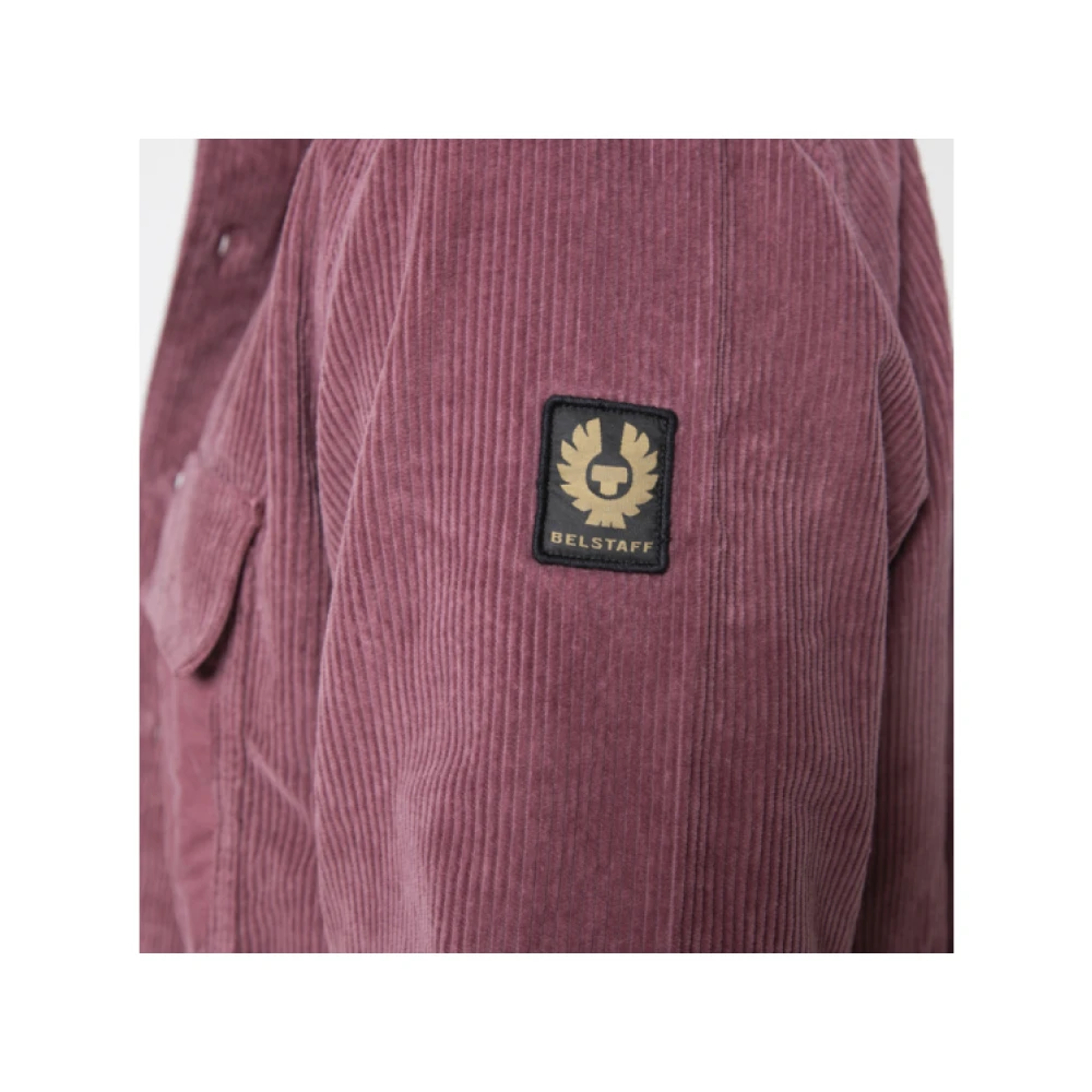 Belstaff Bordeaux Corduroy Overshirt Red Heren