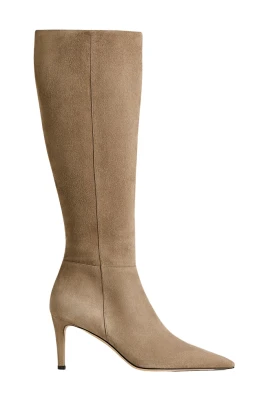 Kid Suede Stövlar med Stiletto Klack