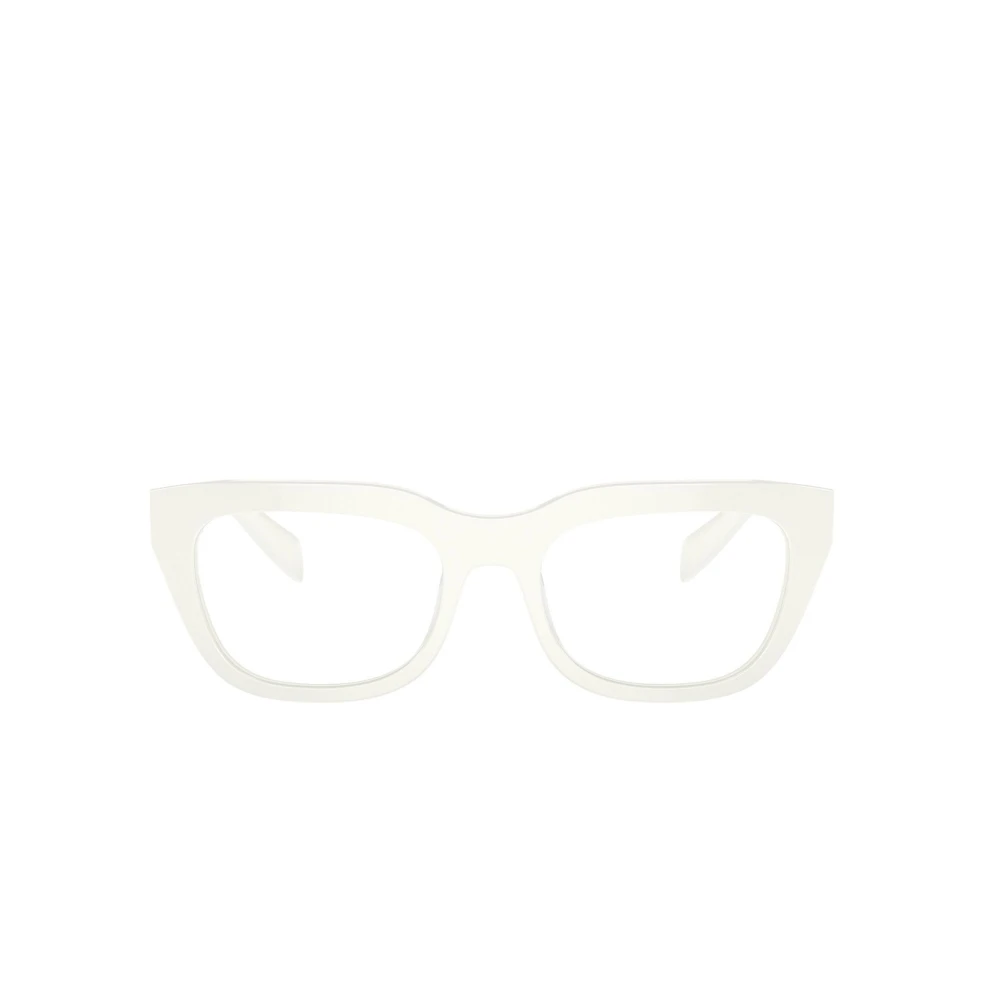 Prada Kattögon Glasögon för kvinnor i vitt White, Dam