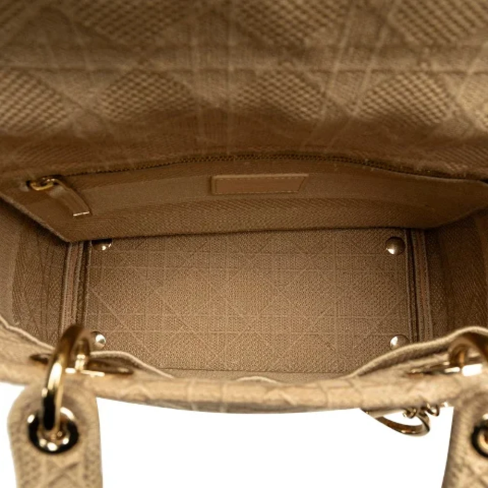 Dior Vintage Pre-owned Canvas dior-bags Beige Dames