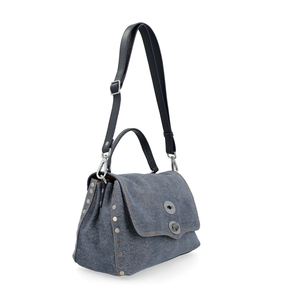Zanellato Denim Blue Genova Schoudertas Blue Dames
