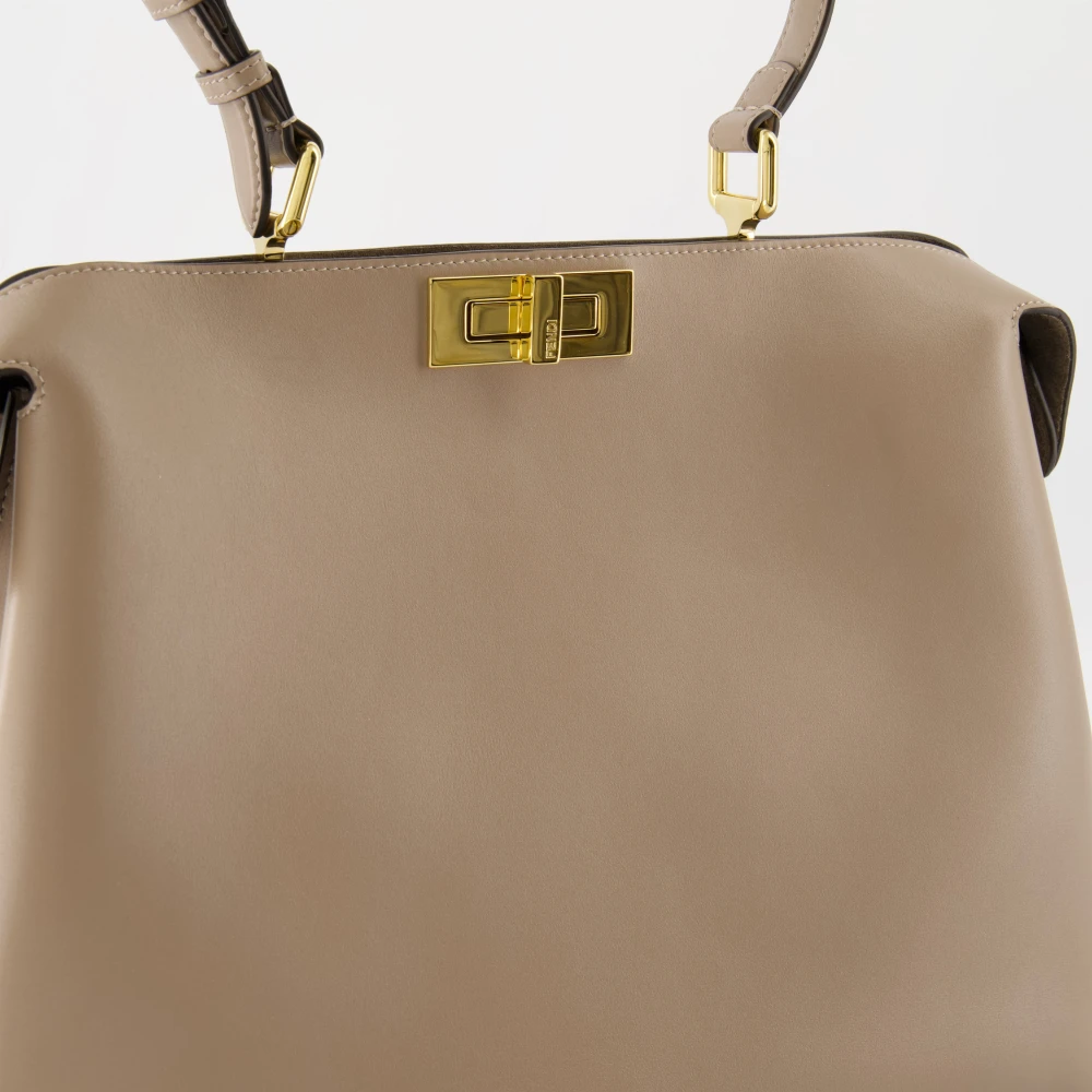 Fendi Zachte Peekaboo Beige Accessoire Vrouw Beige Dames